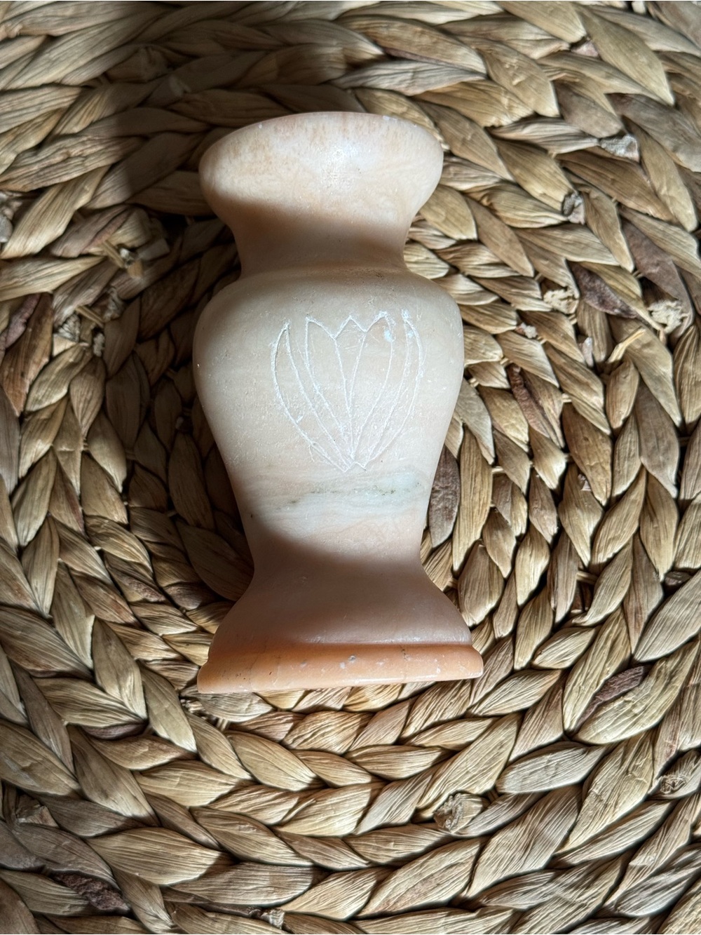 🌸2/$30 Mix & Match Listings - Vintage Marble Hand-carved Vase - Heavy